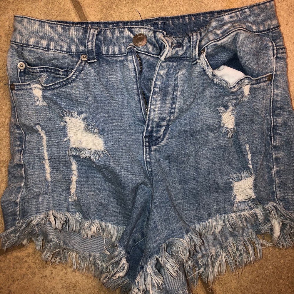 Rue 21 HIGH WAIST Cropped jeans shorts